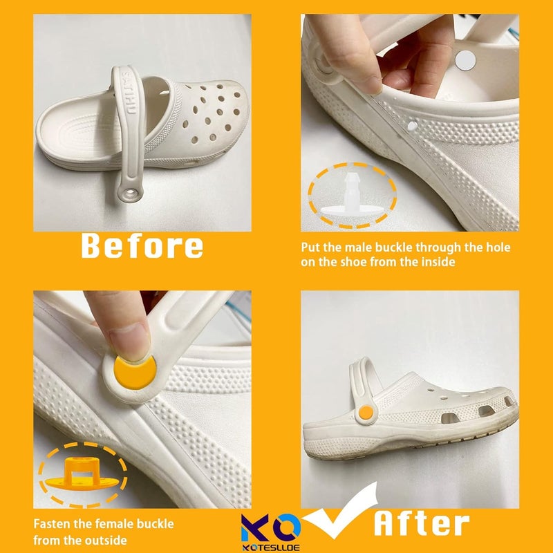 KOTESLLOE 8 Sets Replacement Rivets for Crocs, Replacement Parts for Crocs - Image 3